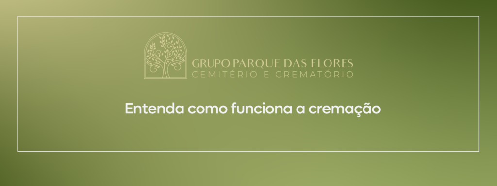 Banner como funciona a cremação