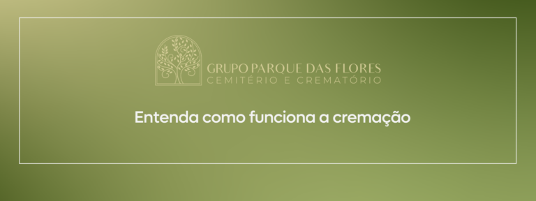 Banner como funciona a cremação