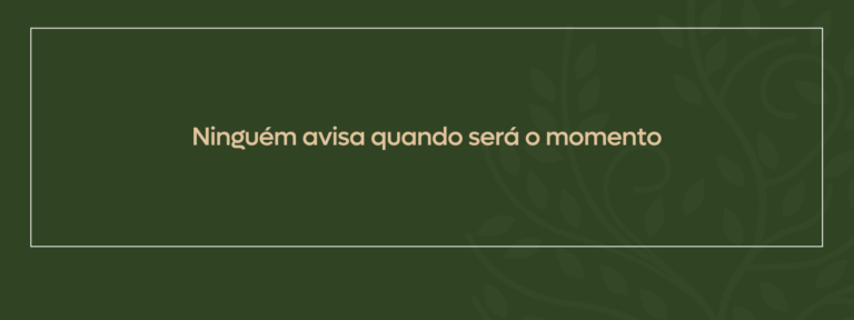 banner ninguém avisa quando será o momento