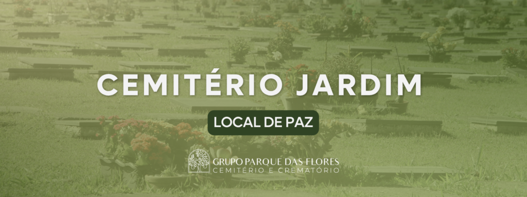 Cemitério jardim com amplogramado e paisagismo para acolhimento familiar e preservação da memória
