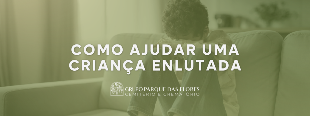 Criança recebendo acolhimento e apoio durante o processo de luto